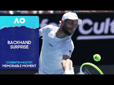 Moutet’s One-Handed Surprise | Australian Open 2026 First Round