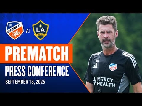 Prematch Press Conference | Head Coach Pat Noonan | 9/18/25