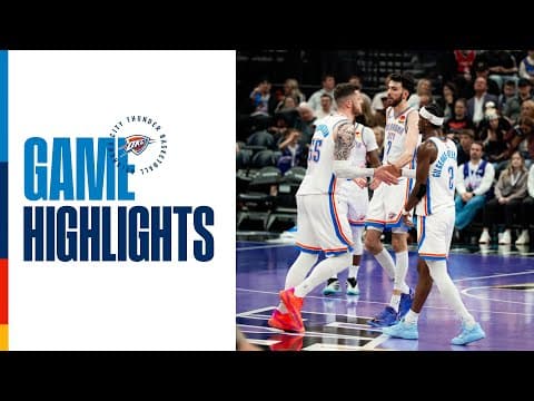 OKC Thunder at Utah Jazz | Game Highlights | November 21, 2025