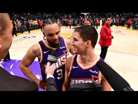Collin Gillespie Postgame Interview crashed by Dillon Brooks | Phoenix Suns | 12-1-25