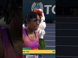 Devynne Charlton ON THE LINE to win in 7.77 😤 #worldindoortour #athletics #bahamas #poland