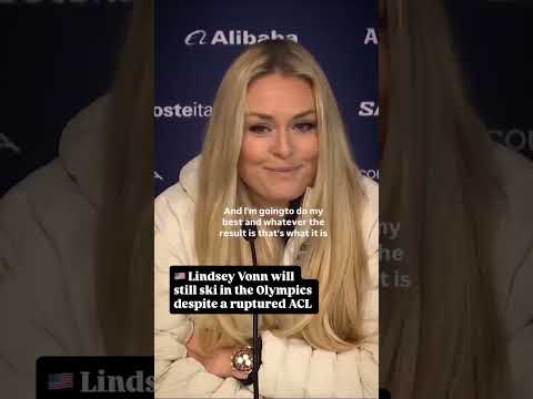 Lindsey Vonn will still compete in the Olympics despite a ruptured ACL #olympics