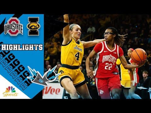 No. 12 Ohio State vs. No. 10 Iowa | COLLEGE BASKETBALL HIGHLIGHTS | 1/25/26 | NBC Sports