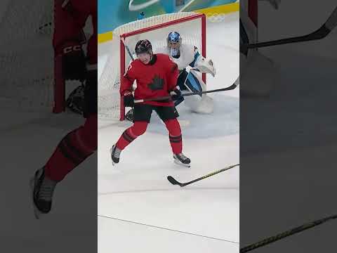 THE winning goal!Nathan MacKinnon scores, and Canada is through to the men’s ice hockey final! 👏