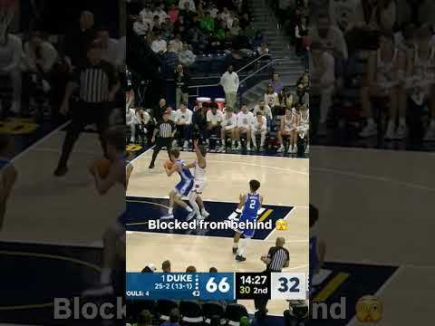 He came out of nowhere 😳 #dukebluedevils #accbasketball #collegebasketball