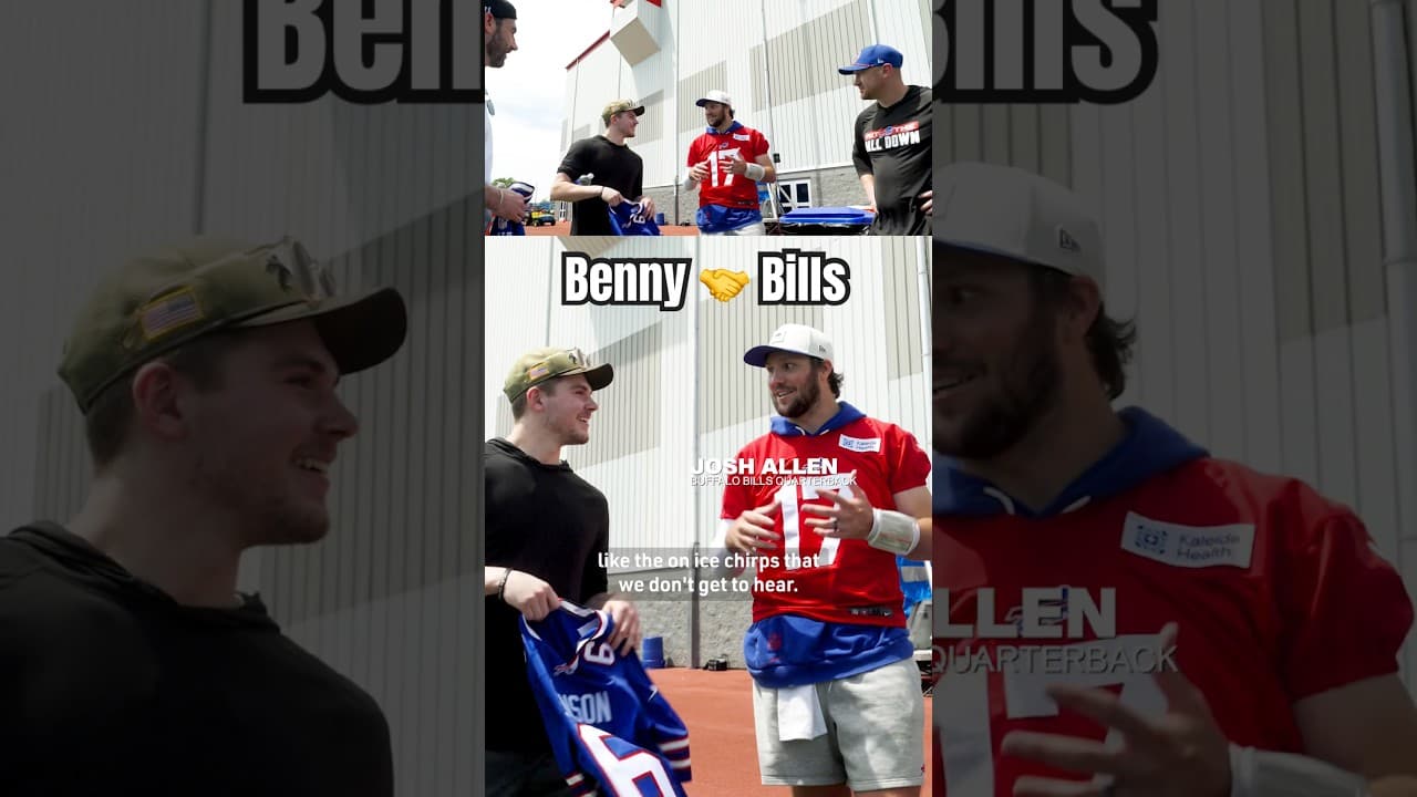 Geography and Benny don’t mix. 😂 #nhl #nfl #billsmafia