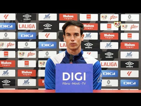 Íñigo Pérez previa del Rayo Vallecano - RCD Mallorca