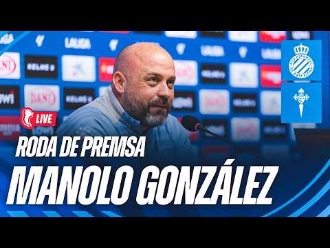 🔴 LIVE | 🎥 Roda de premsa de Manolo González prèvia a l’Espanyol 🆚 Celta