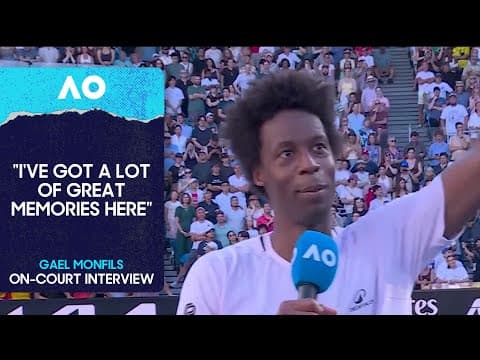 Gael Monfils On-Court Interview | Australian Open 2026 First Round