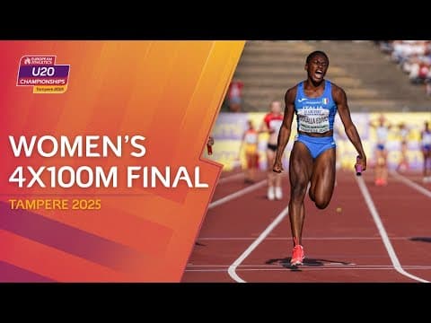 Doualla DOMINATES again! 🔥 Women's 4x100m final replay | Tampere 2025