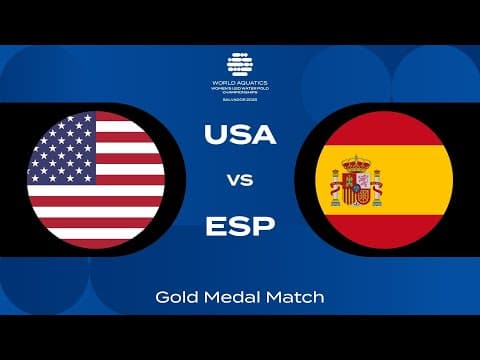 USA vs ESP Women’s U20 Water Polo 2025 | Epic Gold Medal Showdown