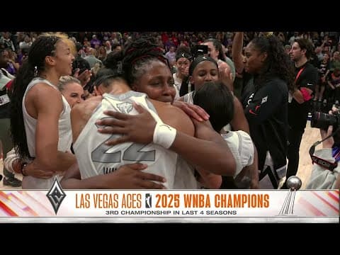 THE ACES WIN THEIR 3RD WNBA CHAMPIONSHIP IN 4 SEASONS 🏆 | WNBA on ESPN