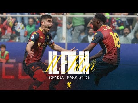 2️⃣ TWO GOALS AT HOME | GENOA - SASSUOLO | FILM della PARTITA 25/26 🎞️