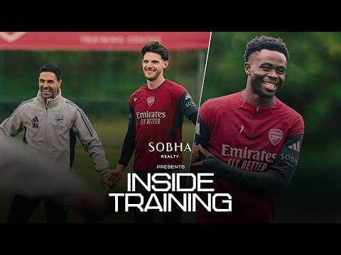 Saka, Rice & Eze shooting practice 🎯 | INSIDE TRAINING | Ready for Atleti l Champions League