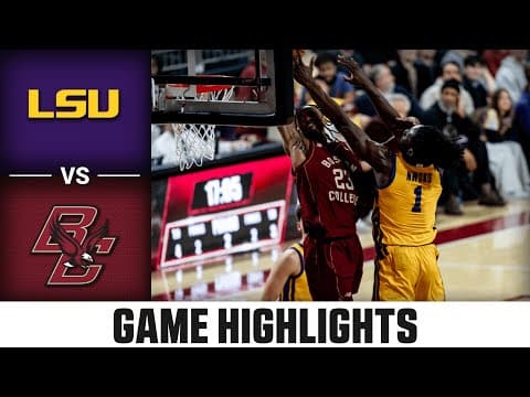 LSU vs. Boston College Game Highlights | 2025-26 ACC Men's Basketball