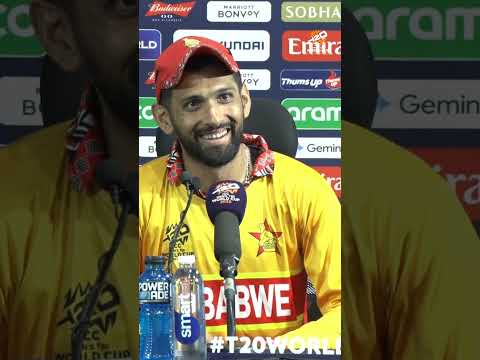 Brian Bennett 🤝 Bollywood biopic 🤔Too soon says Zimbabwe captain Sikandar Raza 😍#t20worldcup