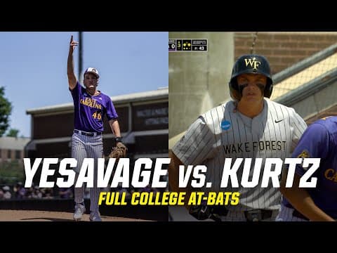 Trey Yesavage vs. Nick Kurtz: FULL AT-BATS from their college baseball showdown