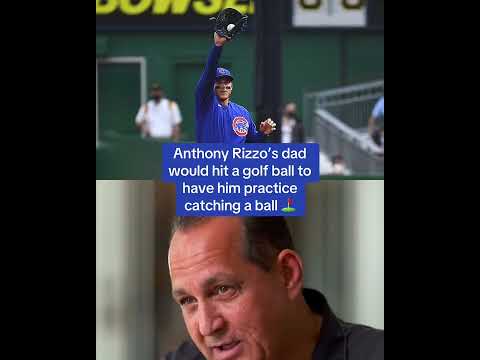 Able to practice his golf swing while helping Anthony Rizzo learn to catch is a win-win 😂