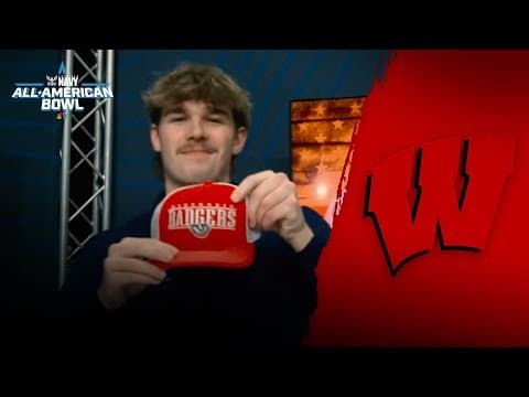 Four-star tight end Korz Loken commits to Wisconsin | Navy All-American Bowl 2026 | NBC Sports