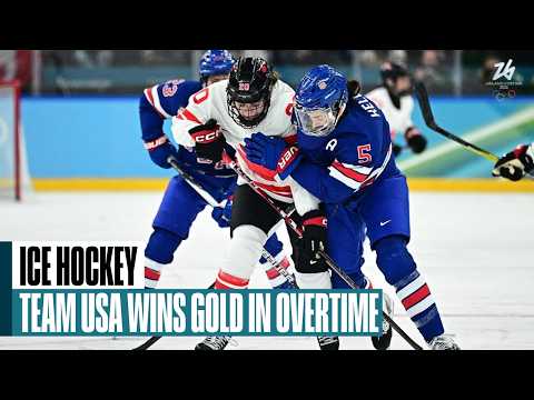 U.S. women's hockey defeats Canada in OT to win Olympic gold