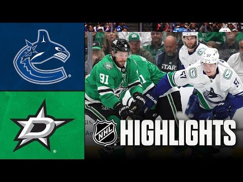 NHL Highlights | Canucks vs. Stars | October 16, 2025