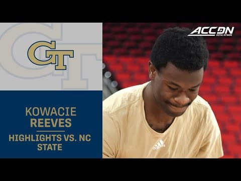 Georgia Tech's Kowacie Reeves Jr. Steals the Show In Major Upset