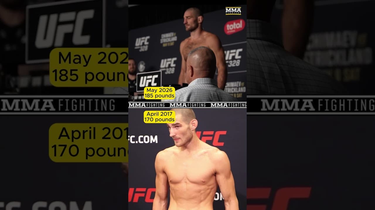 How crazy is it that Sean Strickland used to weigh in at 170 pounds?