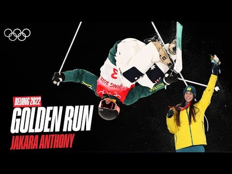 ⛷️ Winning In Style! 😍 Freestyle Skiing Gold Winner Jakara Anthony 🥶🏅 | Reigning Champions