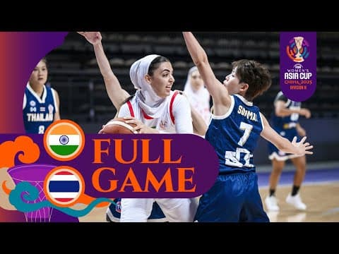 Iran 🇮🇷 vs. Thailand 🇹🇭 | Full Game | FIBA #AsiaCupWomen 2025  - Division B