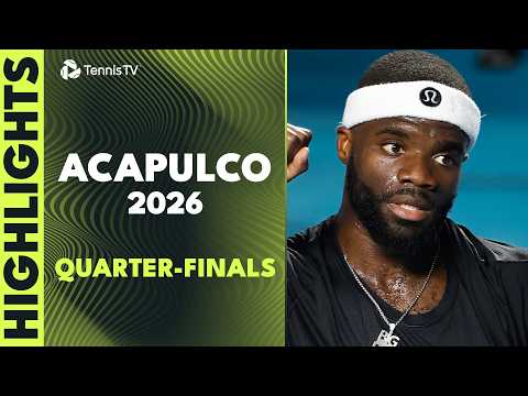 Cobolli Faces Wu; Vacherot, Tiafoe & Atmane Feature | Acapulco 2026 Quarter-Final Highlights