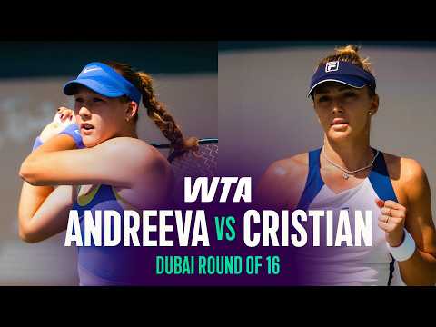 Mirra Andreeva vs. Jaqueline Cristian | 2026 Dubai Round of 16 | WTA Match Highlights