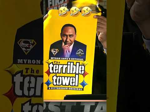 Stephen A. got a personalized terrible towel!