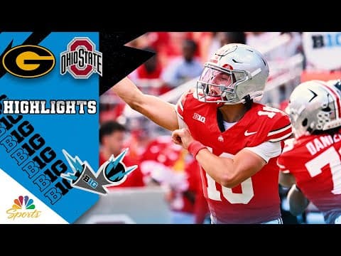 Grambling State Tigers vs. Ohio State Buckeyes | COLLEGE FOOTBALL HIGHLIGHTS | 9/6/2025 | NBC Sports