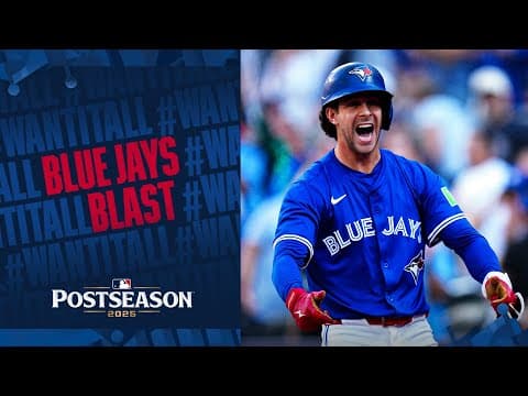 Blue Jays on the board! Ernie Clement's first career Postseason HR gives Toronto an early lead! 💥