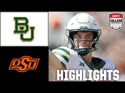 Baylor Bears vs. Oklahoma State Cowboys | Full Game Highlights | ESPN College Football