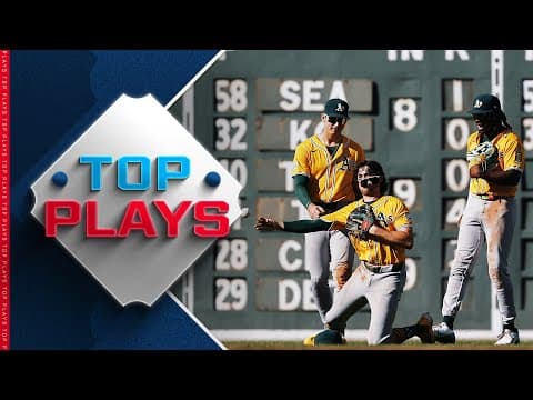 Top MLB Plays of 9/18/25 (Jacob Wilson's SUPERB catch, Adam Frazier's sliding grab, MORE!)