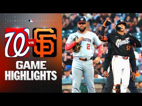 Nationals vs. Giants Game Highlights (6/9/26) | MLB Highlights