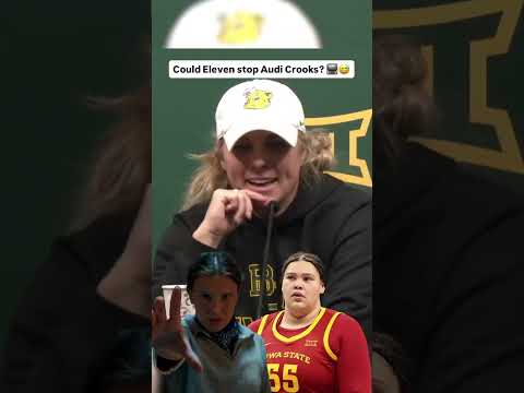 Baylor head coach Nicki Collen and her staff might need some supernatural help to stop Audi Crooks 😅