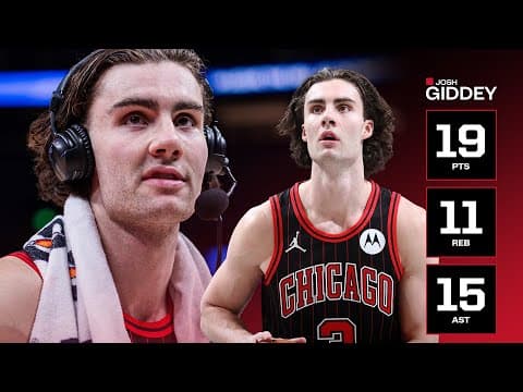 Josh Giddey had the FASTEST triple-double in Bulls history (20:02 minutes)