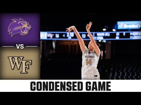 Western Carolina vs. Wake Forest Condensed Game | 2025-26 ACC Women's Basketball