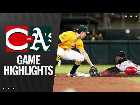 Reds vs. A's Game Highlights (9/12/25) | MLB Highlights