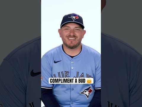 Compliment a Bud! Your Toronto Blue Jays compliment each other 💙 #MLB #Toronto #BlueJays