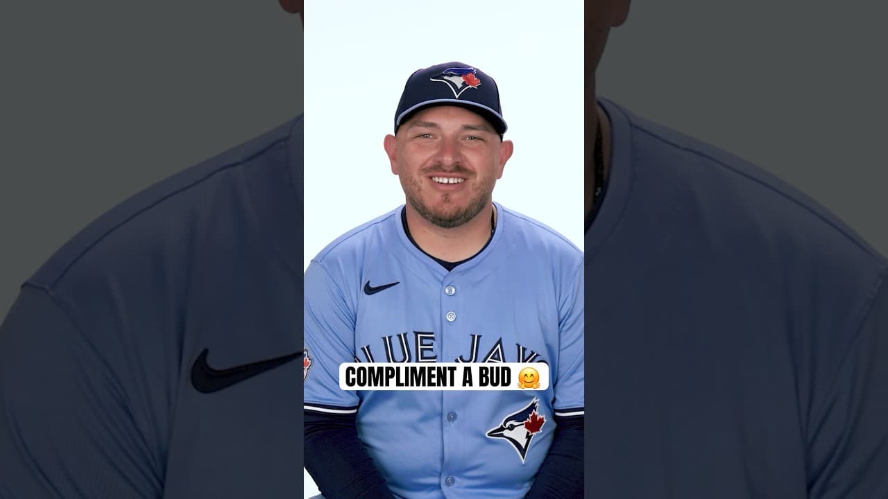 Compliment a Bud! Your Toronto Blue Jays compliment each other 💙 #MLB #Toronto #BlueJays