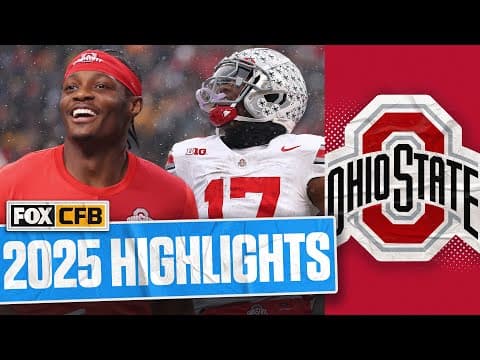 Carnell Tate 2025 Ohio State Buckeyes Season Highlights 🏈 FOX College Football