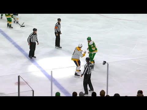 Back To Back Fights: Marcus Foligno Vs Jeremy Lauzon And Ben Jones Vs Zachary L'Heureux