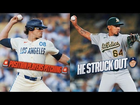 Position players pitching in MLB games in 2025! (Ft. Kiké, catcher strikes out Shohei Ohtani & MORE)
