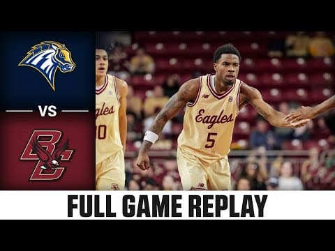 New Haven Chargers vs. Boston College Eagles Full Match Replay | 2025 ACC Men's Basketball