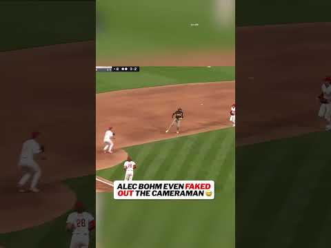 Alec Bohm with the heads up play to get Fernando Tatis Jr. out 😮 #baseball