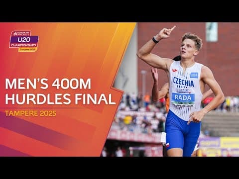 Championship record SMASHED! 🔥 Men's 400m hurdles final replay | Tampere 2025