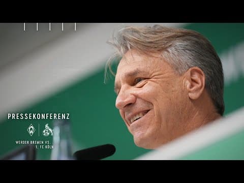 Pressekonferenz mit Horst Steffen vor Köln I 1. FC Köln vs. SV Werder Bremen